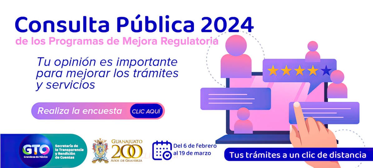 Consulta Pública 2024 de los Programas de Mejora Regulatoria
